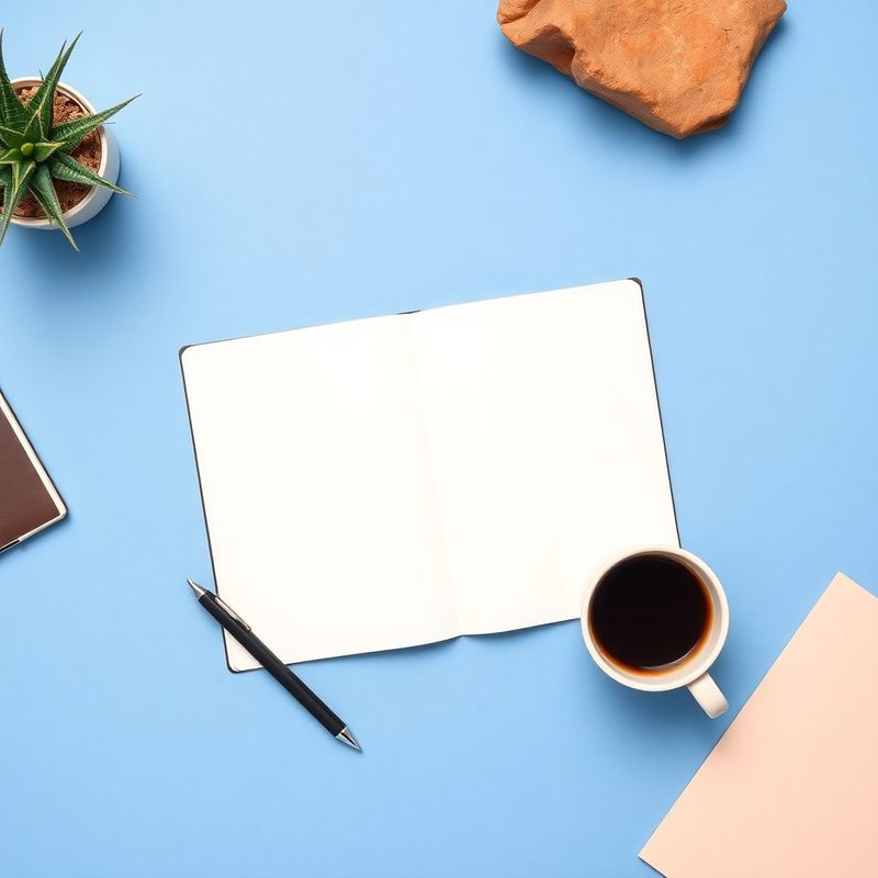 Notes, olovka i šalica kave na indigo-radnom stolu